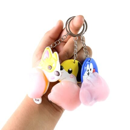 Keychain Fun Colorful Key Ring Accessories 1 Pc Mix Design Durable for Gifts