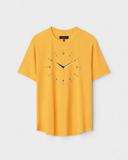 Unisex Designer Premium Quality Printed T-Shirt For Boys And Girls :: Cloth type : Cotton - Colour :: Yellow